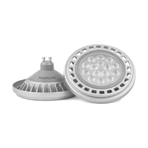 Ar111 Macroled alum gris 15w gu10 ac200-240v calido 2700k dim 30º