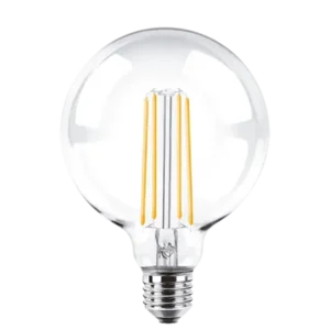 Bulbo g125 filamento Macroled 8w e27 ac180-265v calido 2700k dim