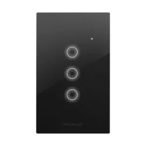 Tecla smart roma Macroled, 3 canal, ac 100-240v, 7a max. Negro