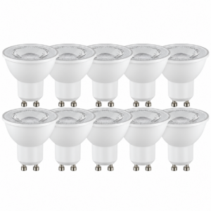 Pack 10 Lámparas Dicroicas LED Macroled Eco 7W GU10 Luz Cálida