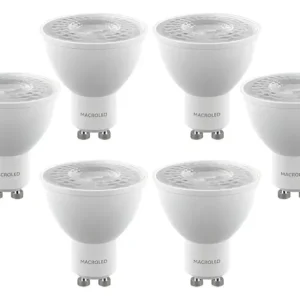 Dicroica Macroled Eco 7W AC100-240V Calido 2700K (Pack x10 Unidades)