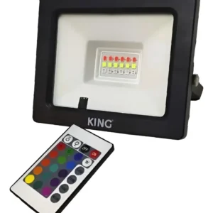 Reflector LED King RGB 20W Con Control Remoto IP65 Exterior