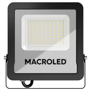 Reflector LED Macroled Pro 50W 3000K Luz Cálida IP66 IK08