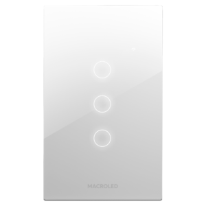 Tecla Smart Roma Macroled – 3 Canales – AC100-240V Blanca