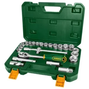 Juego de Tubos Jadever 1/2" 25 Piezas con Criquet y Maletín