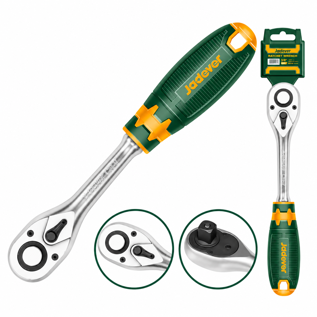 Llave Criquet 3/8" Jadever JDRW1238